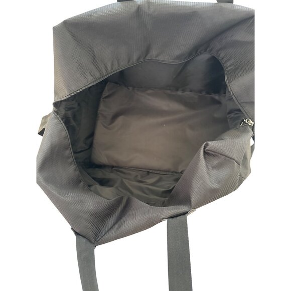 Georgio Armani Black Large Nylon & Leather Duffle Bag With Dual Handles & Adjust - Picture 4 of 14